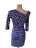 Diane von Furstenberg jurk XS, Blauw, Ophalen of Verzenden, Zo goed als nieuw, Maat 34 (XS) of kleiner