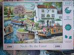 Hop Legpuzzel - By the Canal - 1000 stukjes, Ophalen of Verzenden, 500 t/m 1500 stukjes, Zo goed als nieuw, Legpuzzel