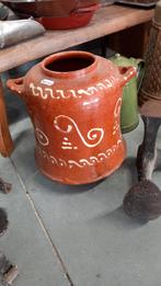 Oude Aardewerk friese doofPot met Decoratie workum, Ophalen