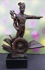 Jaap Hartman/Myron. Sculptuur. Brons. Sign. 19.5  cm., Antiek en Kunst, Ophalen