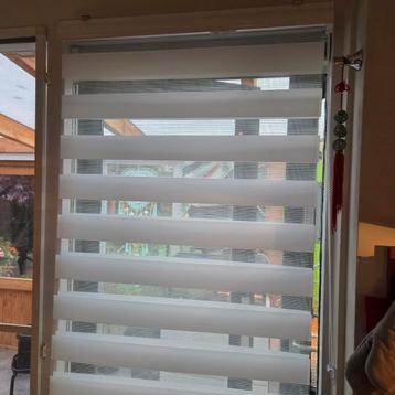 8x SOLUNA Duo rolgordijn lichtdoorlatend wit 80 cm breed beschikbaar voor biedingen