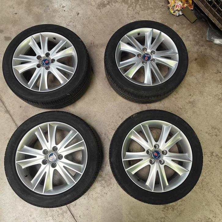 Set Saab velgen Alu 71. Nieuwstaat!, Auto-onderdelen, Banden en Velgen, Banden en Velgen, Zomerbanden, 17 inch, 235 mm, Ophalen