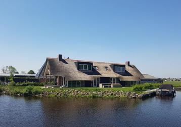 Luxe  Watervilla XXL Friesland 16p, aan water met ligplaats beschikbaar voor biedingen