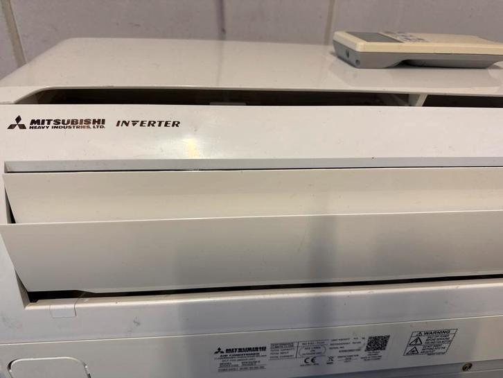 Airco Split Unit - Mitsubishi Inverter, Witgoed en Apparatuur, Airco's, Gebruikt, Wandairco, Minder dan 60 m³, 3 snelheden of meer