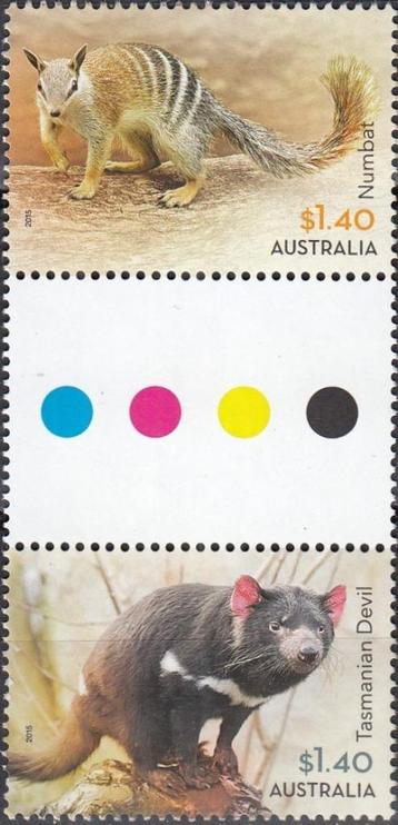 Australië -1.33- 2015 - Dieren - Numbat en Tasmaanse Duivel