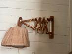 Vintage schaarlamp wandlamp, Huis en Inrichting, Lampen | Wandlampen, Ophalen of Verzenden, Gebruikt, Hout, Vinrage