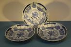 3x antiek Chinees bordje / schotel porselein China, Ophalen of Verzenden