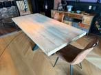 Grenen Tafel 100x210 naar wens af te werken, 200 cm of meer, Zo goed als nieuw, Vijf personen of meer, Rechthoekig