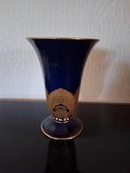 Kobalt vaas Hutschenreuter, Blauw, Aardewerk of Porselein, Ophalen of Verzenden, Zo goed als nieuw