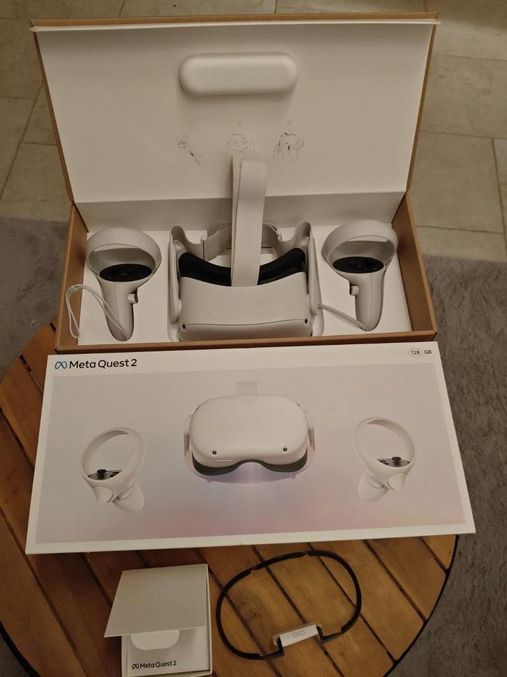 Meta Quest 2 Oculus 128GB - In Nieuwstaat, Spelcomputers en Games, Virtual Reality, Zo goed als nieuw, Overige platformen, Ophalen of Verzenden