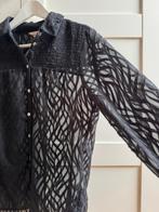 Esqualo zwarte doorzichtige dames blouse maat 36, Zwart, Esqualo, Ophalen of Verzenden, Zo goed als nieuw