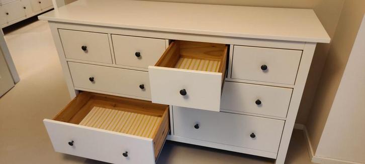 HEMNES ladekast wit - IKEA, Huis en Inrichting, Kasten | Dressoirs, Zo goed als nieuw, 150 tot 200 cm, 50 tot 75 cm, Met lade(s)