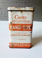 vintage curity mercutochrome handi-tape bandage blik, Verzenden, Gebruikt, Overige
