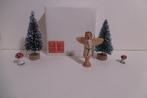 oud houten kerst engel miniatuur pop poppenhuis winkel., Verzenden