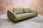ZGANieuw groene Leolux Elias bank combi stof + leer, Huis en Inrichting, Ophalen, Metaal, Leolux, Leolux