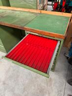 Lista Werkbank / Bureau met Dubbele Ladenkast, Ophalen, Gebruikt, Dimatech, Dimatech