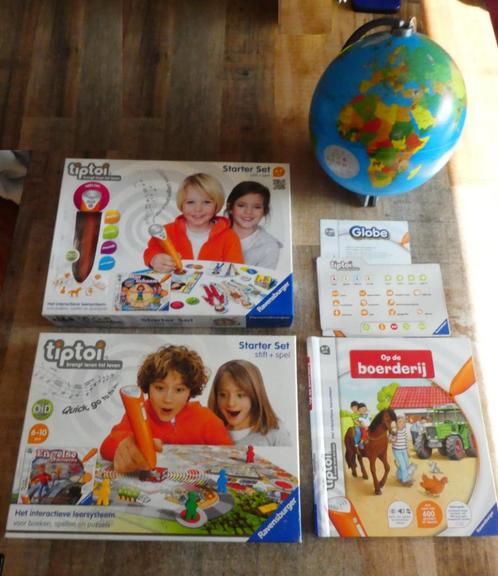 Tiptoi Starter set pen/stift + 1 Spel + Globe + 2 boeken., Kinderen en Baby's, Speelgoed | Educatief en Creatief, Zo goed als nieuw
