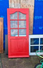 Hardhouten voordeur, Ophalen, Glas, Buitendeur