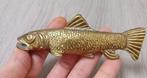flesopener zxalm/ vintage solid brass vis scuptuur, Antiek en Kunst, Ophalen of Verzenden