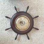 Vintage ca. 1960's maritieme BAROMETER in stuurwielontwerp, Audio, Tv en Foto, Weerstations en Barometers, Ophalen of Verzenden