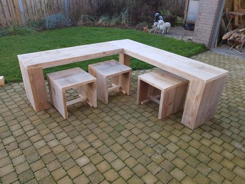 Kinder hoekbureau steigerhout, Kinderen en Baby's, Kinderkamer | Tafels en Stoelen, Nieuw, Tafel(s), Ophalen of Verzenden