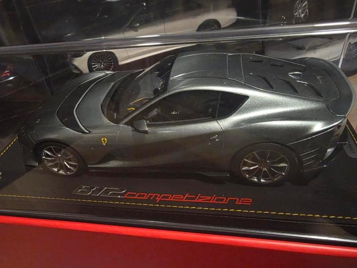 Ferrari 812 Competizione 2021 Grigio Coburn 1:18 BBR, Hobby en Vrije tijd, Modelauto's | 1:18, Zo goed als nieuw, Auto, Overige merken