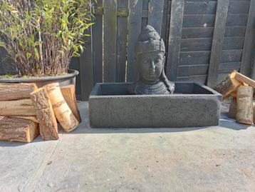 Mooie Geisha oosterse Buddha fontein water ornament beton beschikbaar voor biedingen