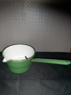 Vintage Emaille Steelpan met Tuit, Huis en Inrichting, Keuken | Potten en Pannen, Ophalen of Verzenden, Gebruikt, Overige materialen