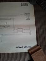 Batavus poster starflite electrisch schema, Gebruikt, Rechthoekig Liggend, Ophalen of Verzenden, A1 t/m A3