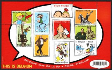Belgie 2012 strips Kuifje Blake Lucky Luke Suske smurfen MNH beschikbaar voor biedingen