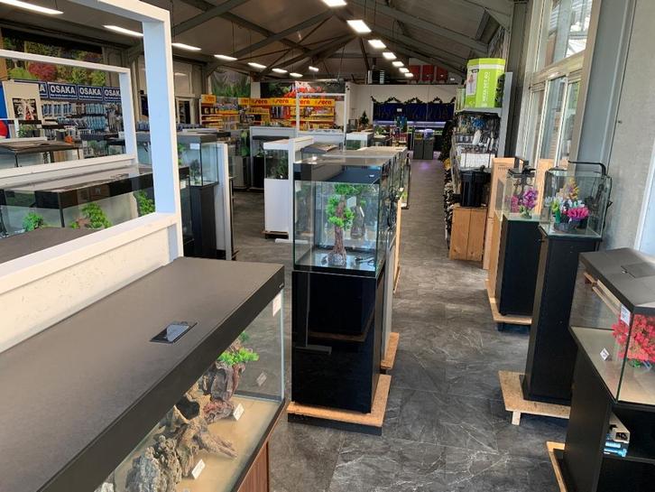 Mega assortiment aquaria in showroom, uit voorraad leverb., Dieren en Toebehoren, Vissen | Aquaria en Toebehoren, Nieuw, Leeg aquarium