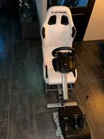 Playseat wit met logitech g923 stuur voor playstation., Ophalen of Verzenden, Zo goed als nieuw