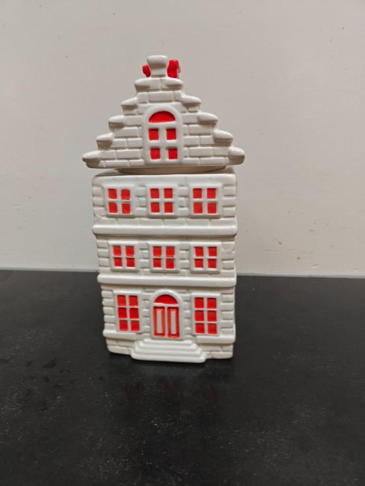 voorraadpot huisje, Huis en Inrichting, Keuken | Potten en Pannen, Gebruikt, Pot, Bus of Blik, Overige materialen, Ophalen of Verzenden