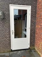 Te koop: buitendeur inclusief kozijn (excl. slot), 80 tot 100 cm, Hout, Buitendeur, Ophalen