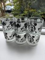 Disney Mickey en Minnie Mouse thee glazen 6 stuks, Huis en Inrichting, Ophalen, Glas of Glazen, Overige stijlen, Glas