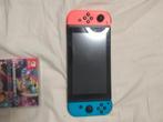 Nintendo switch zeer compleet met 2 spellen, Ophalen of Verzenden, Zo goed als nieuw, Met 2 controllers, Switch Original