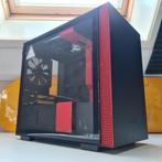 NZXT H210 Zwart/Rood, Computers en Software, Ophalen of Verzenden, Zo goed als nieuw