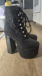 Killstar glitter platform maat 37, Kleding | Dames, Zwart, Ophalen of Verzenden, Zo goed als nieuw, Schoenen met hoge hakken