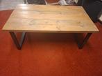 Stoere salontafel, Huis en Inrichting, Tafels | Salontafels, Gebruikt, 100 tot 150 cm, Minder dan 50 cm, Rechthoekig