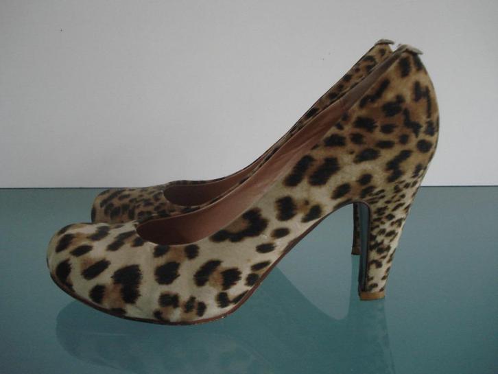 GRATIS VERZENDEN | HIPPE leopard bruine hakken 39, Kleding | Dames, Schoenen, Zo goed als nieuw, Schoenen met hoge hakken, Bruin
