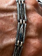 Zilveren / gouden armband Niëllo, Verzenden, Zo goed als nieuw, Goud, Zilver