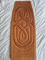 Handgesneden Houten Wandpaneel - Tribale Kunst, Huis en Inrichting, Ophalen of Verzenden, Gebruikt