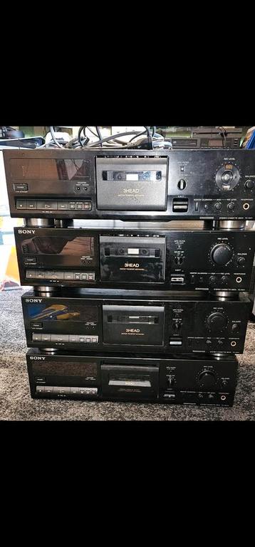 Sony Cassettedecks: 3x TC-K411 & 1x TC-K511S beschikbaar voor biedingen