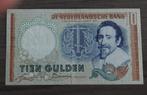 10 gulden 1953 Hugo de Groot voor 40 euro, Postzegels en Munten, Bankbiljetten | Nederland, Ophalen of Verzenden, 10 gulden, Los biljet