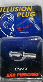 TRENDY FOR FASHION ILLUSIONIST PLUG UNISEX EAR PIERCING, Nieuw, Oor- of Traguspiercing, Ophalen of Verzenden