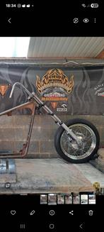 Old school 35mm voorvork met hamburger drum brake voorwiel., Motoren, Ophalen