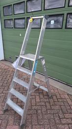 Magazijntrap Bordetrap Zarges 5 treden, Doe-het-zelf en Verbouw, Ladders en Trappen, Ophalen, Gebruikt, Trap, Opvouwbaar of Inschuifbaar