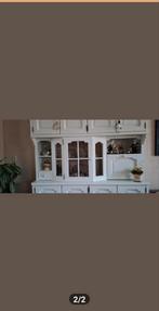 Witte blankeiken gespoten wandmeubel, Ophalen, 50 tot 75 cm, 150 tot 200 cm