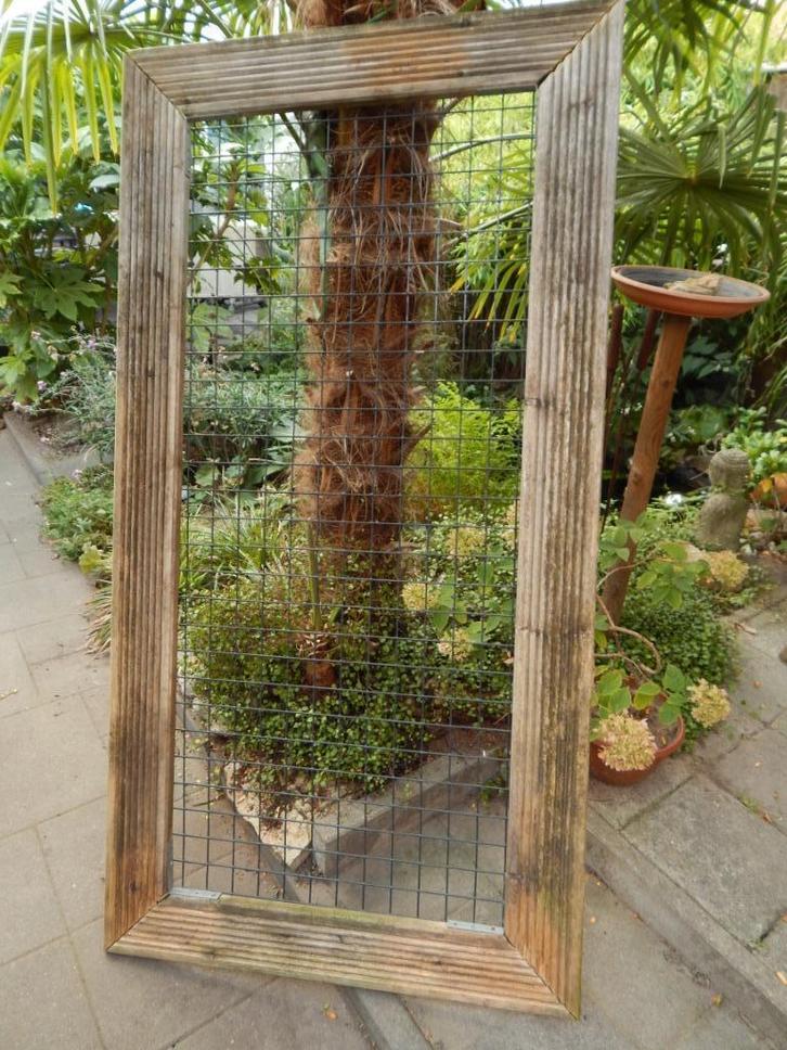 Kader van geïmpregneerd hout met stevig gaaspaneel, Tuin en Terras, Overige Tuin en Terras, Ophalen