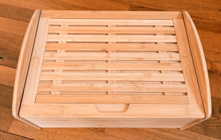 Esmeyer MILAN bamboe broodtrommel met snijplank - Nieuw, Huis en Inrichting, Keuken | Keukenbenodigdheden, Nieuw, Ophalen